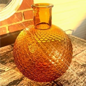 ✨Gorgeous✨Decorative Glass Amber Vase
